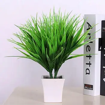 1 Buchet de Plante Artificiale 7 Ramuri Realist Plastic Proaspete 56 Frunze de Simulare Bush pentru Gradina