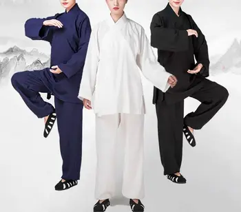 Unisex preot Taoist îmbrăcăminte sanqing guler robe taoism kung fu, arte martiale uniforme tai chi costum