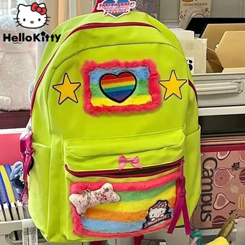 Sanrio Hello Kitty Rucsaci Y2k Design De Lux Moda Ghiozdan Nou Rece Dublu Geanta De Umar Femei Coreene Tendință Rucsac Pentru Laptop