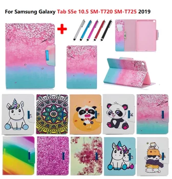 PU Piele de Panda Unicorn Desene animate Caz Pentru Samsung Galaxy Tab S5E 10.5 2019 T720 SM-T720 SM-T725 10.5