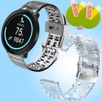 Pentru Polar aprinde 3 Smart watch Sport Curea TPU Moale Trupa Trupa Clar Transparent Bratara Ecran Protector de Film