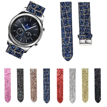 22mm Bling Strălucitoare Glitter Crăciun Bratara pentru Samsung Gear S3 Banda pentru Galaxy Watch 46mm Curea cu Ace