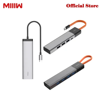 MIIIW 5 in 1 / 7 In 1 USB-C Hub Docking Station Adaptor Cu USB-C, Putere Livrare/4K HDMI Ieșire HD/USB 3.0/SD/TF Card Reader