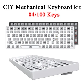 CIY 68/100 Cheie Personalizat Tastatură Mecanică Kit 5.0 2.4 G Wireless Hot Swap Comuta Tastatură de Bază Garnitura pentru Calculator
