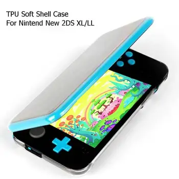 Jocuri TPU Coajă Moale Gamepad Transparent Capace de Protecție Carcasă de Protecție Piele Caz Acoperire pentru Nintendo New 2DS LL XL
