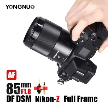 YONGNUO YN85MM F1.8Z DF DSM Obiectiv pentru aparat Foto Mirrorless Nikon AF Full Frame 85mm F1.8 Obiectiv pentru Nikon Z6 Z7 ZFC Z50 Z5