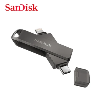 Unitate Flash USB SanDisk iXPand și Tip C OTG Lightning USB 3.0 Stick de 256GB 64GB 128GB pen drive MFi Pentru iPhone & iPad SDIX70N