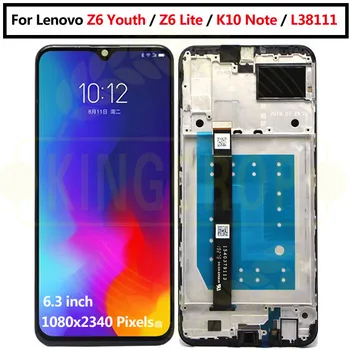 Pentru Lenovo Z6 Tineret Display Panou Tactil Ecran Digitizer Ansamblul Senzorului + Cadru Pentru Lenovo Z6 Lite L38111 K10 Notă Pantalla