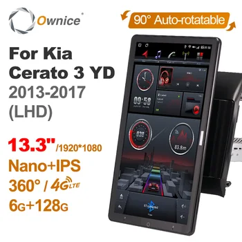 Pentru Kia Cerato 3 YD 2013-2017 13.3 Inch Ecran Auto Sistem Inteligent Ownice Auto Radio Auto Produse Electrice de Încărcare Rapidă