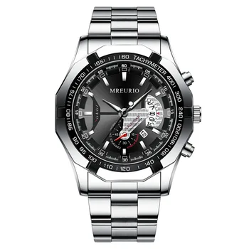 Ceas Original pentru Bărbați din Oțel Inoxidabil Watchband Cuarț Ceasuri Marea Dial Analog Calendar de Moda de Afaceri Ceasuri de mana