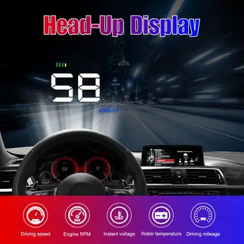 Head Up Display Nou Update a CONDUS Masina HUD 3.5 inch Viteza OBDII universal digital de proiectie electronice auto